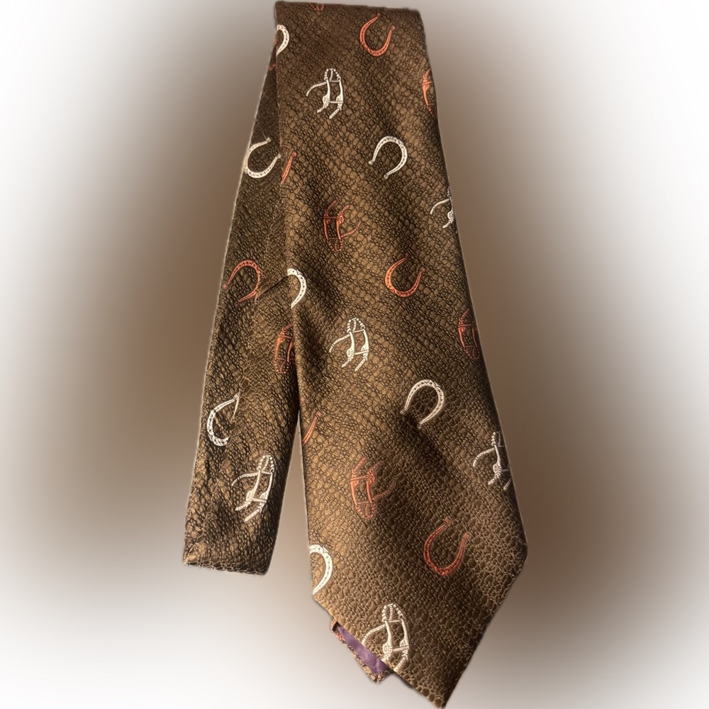 Brown Western Tie